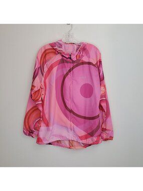 Desigual groovy pink windbreaker jacket